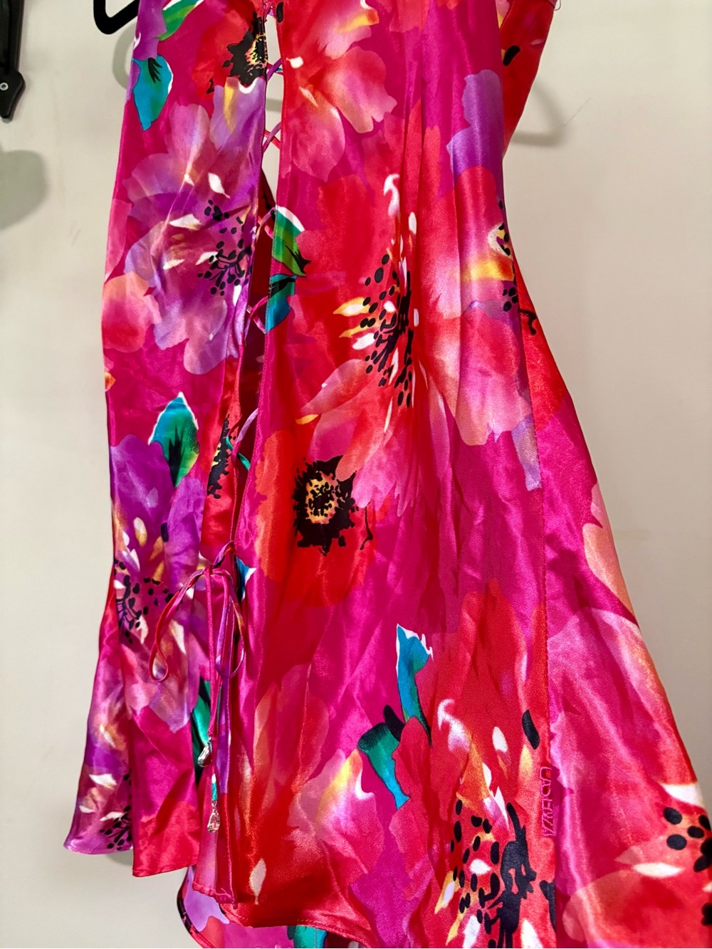 La SENZA Pink Floral Satin Chemise - Picture 2 of 2